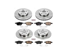 Power Stop Autospecialty Brake Kit Front & Rear Volvo C30 2012-2013