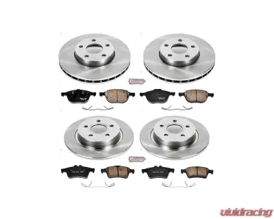 Power Stop Autospecialty Brake Kit Front & Rear Volvo C30 2012-2013 - KOE7635