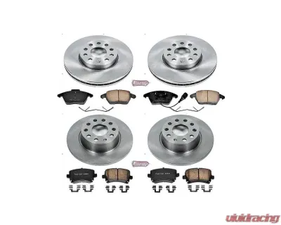 Power Stop Autospecialty Brake Kit Front & Rear Volkswagen Golf 2010 - KOE7837