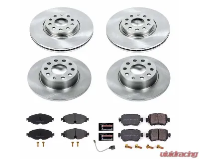 Power Stop Autospecialty Brake Kit Front & Rear Volkswagen Golf Alltrack 2019 - KOE8364