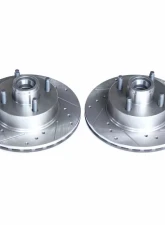 Power Stop Evolution Drilled & Slotted Rotors - Pair Front Ford Mustang 1979                                     - AR8111XPR - Image 2