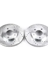 Power Stop Evolution Drilled & Slotted Rotors - Pair Front Ford Mustang 1994-2004                                     - AR8141XPR - Image 2