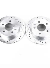 Power Stop Evolution Drilled & Slotted Rotors - Pair Rear Ford Mustang 1994-2004                                     - AR8142XPR - Image 2