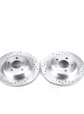 Power Stop Evolution Drilled & Slotted Rotors - Pair Rear Ford Mustang 1994-2001                                     - AR8146XPR - Image 2