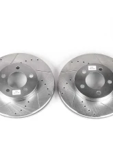 Power Stop Evolution Drilled & Slotted Rotors - Pair Front Ford Taurus 1994-2000                                     - AR8151XPR - Image 2
