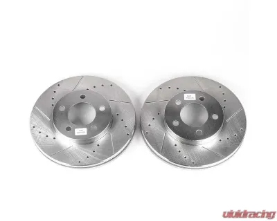Power Stop Evolution Drilled & Slotted Rotors - Pair Front Ford Taurus 1994-2000 - AR8151XPR