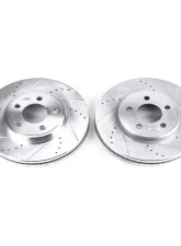 Power Stop Evolution Drilled & Slotted Rotors - Pair Front Ford Crown Victoria 2003-2011                                     - AR8164XPR - Image 2