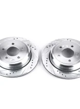 Power Stop Evolution Drilled & Slotted Rotors - Pair Rear Ford Crown Victoria 2003-2011                                     - AR8165XPR - Image 2