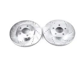 Power Stop Evolution Drilled & Slotted Rotors - Pair Front Chevrolet Cobalt 2007-2010