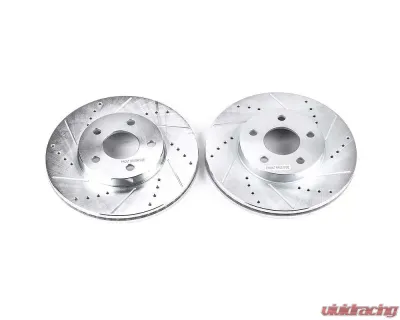 Power Stop Evolution Drilled & Slotted Rotors - Pair Front Chevrolet Cobalt 2007-2010 - AR82004XPR