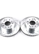 Power Stop Evolution Drilled & Slotted Rotors - Pair Front or Rear Chevrolet Camaro 1969                                     - AR8207XPR - Image 2