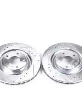 Power Stop Evolution Drilled & Slotted Rotors - Pair Front Cadillac XLR 2006-2009                                     - AR82100XPR - Image 2