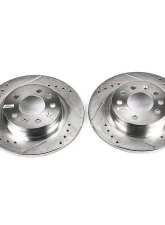 Power Stop Evolution Drilled & Slotted Rotors - Pair Rear Pontiac Solstice 2006-2009                                     - AR82109XPR - Image 2