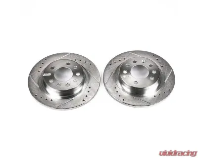 Power Stop Evolution Drilled & Slotted Rotors - Pair Rear Pontiac Solstice 2006-2009 - AR82109XPR