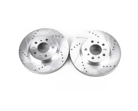 Power Stop Evolution Drilled & Slotted Rotors - Pair Front Buick Lucerne 2006-2011