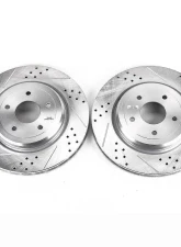 Power Stop Evolution Drilled & Slotted Rotors - Pair Rear Chevrolet Corvette 2006-2013                                     - AR82114XPR - Image 2