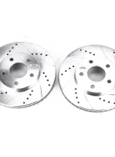 Power Stop Evolution Drilled & Slotted Rotors - Pair Front Chevrolet HHR 2006-2011                                     - AR82116XPR - Image 2