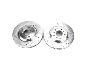Power Stop Evolution Drilled & Slotted Rotors - Pair Front Buick Allure 2008-2009