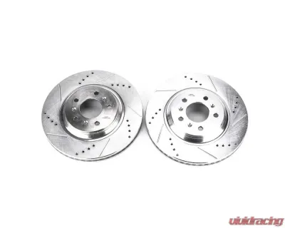 Power Stop Evolution Drilled & Slotted Rotors - Pair Front Buick Allure 2008-2009 - AR82121XPR