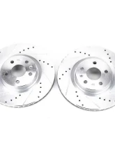 Power Stop Evolution Drilled & Slotted Rotors - Pair Front Cadillac CTS 2008-2014                                     - AR82125XPR - Image 2