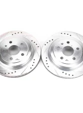 Power Stop Evolution Drilled & Slotted Rotors - Pair Rear Cadillac CTS 2008-2018                                     - AR82127XPR - Image 2