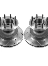 Power Stop Evolution Drilled & Slotted Rotors - Pair Front Ford E-350 Super Duty 2008-2019                                     - AR82130XPR - Image 2