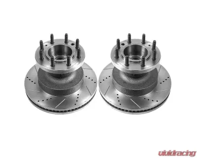 Power Stop Evolution Drilled & Slotted Rotors - Pair Front Ford E-350 Super Duty 2008-2019 - AR82130XPR