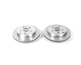 Power Stop Evolution Drilled & Slotted Rotors - Pair Rear Pontiac G8 2008-2009
