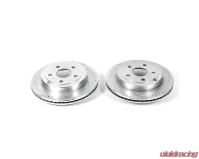 Power Stop Evolution Drilled & Slotted Rotors - Pair Rear Pontiac G8 2008-2009 - AR82135XPR