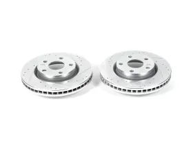 Power Stop Evolution Drilled & Slotted Rotors - Pair Front Pontiac G8 2008-2009
