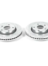 Power Stop Evolution Drilled & Slotted Rotors - Pair Front Pontiac G8 2008-2009                                     - AR82136XPR - Image 2
