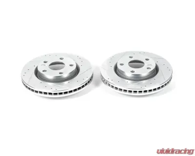 Power Stop Evolution Drilled & Slotted Rotors - Pair Front Pontiac G8 2008-2009 - AR82136XPR