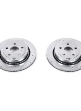 Power Stop Evolution Drilled & Slotted Rotors - Pair Rear Chevrolet Caprice 2011-2017                                     - AR82137XPR - Image 2