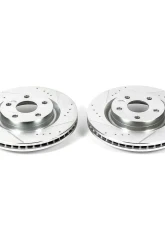 Power Stop Evolution Drilled & Slotted Rotors - Pair Front Pontiac G8 2008-2009                                     - AR82138XPR - Image 2