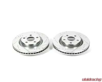 Power Stop Evolution Drilled & Slotted Rotors - Pair Front Pontiac G8 2008-2009 - AR82138XPR