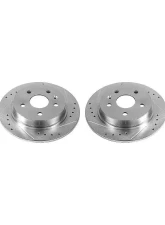 Power Stop Evolution Drilled & Slotted Rotors - Pair Rear Buick LaCrosse 2012-2016                                     - AR82139XPR - Image 2