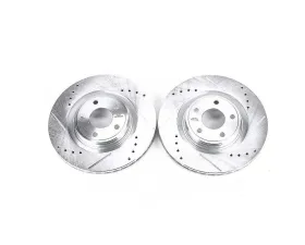 Power Stop Evolution Drilled & Slotted Rotors - Pair Front Chevrolet Cobalt 2007-2010