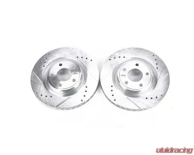 Power Stop Evolution Drilled & Slotted Rotors - Pair Front Chevrolet Cobalt 2007-2010 - AR82140XPR