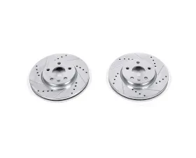 Power Stop Evolution Drilled & Slotted Rotors - Pair Front Chevrolet Bolt EV 2017-2019