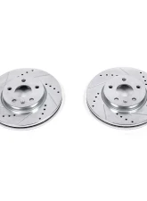 Power Stop Evolution Drilled & Slotted Rotors - Pair Front Chevrolet Bolt EV 2017-2019                                     - AR82148XPR - Image 2