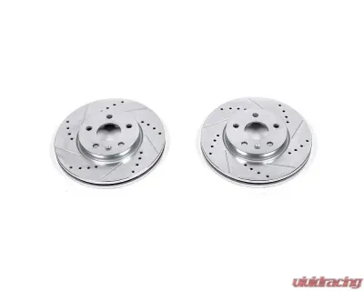 Power Stop Evolution Drilled & Slotted Rotors - Pair Front Chevrolet Bolt EV 2017-2019 - AR82148XPR