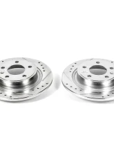 Power Stop Evolution Drilled & Slotted Rotors - Pair Rear Buick Cascada 2016-2019                                     - AR82149XPR - Image 2