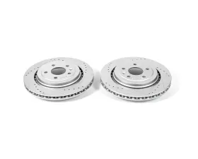 Power Stop Evolution Drilled & Slotted Rotors - Pair Rear Chevrolet Corvette 2014-2019