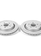 Power Stop Evolution Drilled & Slotted Rotors - Pair Rear Chevrolet Corvette 2014-2019                                     - AR82164XPR - Image 2