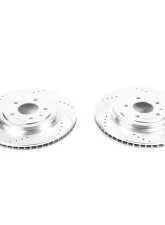 Power Stop Evolution Drilled & Slotted Rotors - Pair Rear Chevrolet Corvette 2014-2019                                     - AR82172XPR - Image 2
