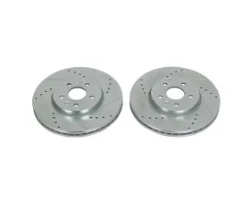 Power Stop Evolution Drilled & Slotted Rotors - Pair Front Buick Encore 2013-2019