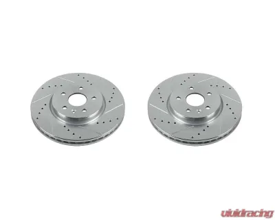 Power Stop Evolution Drilled & Slotted Rotors - Pair Front Chevrolet Trax 2013-2016 - AR82181XPR