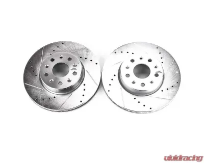 Power Stop Evolution Drilled & Slotted Rotors - Pair Front Chevrolet Camaro 2016-2019 - AR82187XPR
