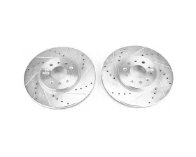 Power Stop Evolution Drilled & Slotted Rotors - Pair Front Buick Envision 2016-2018