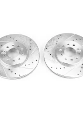 Power Stop Evolution Drilled & Slotted Rotors - Pair Front Buick Envision 2016-2018                                     - AR82194XPR - Image 2